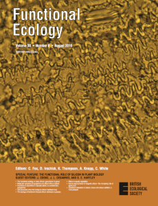 Functional Ecology Cover